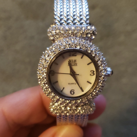 NIB Nolan Miller crystal watch